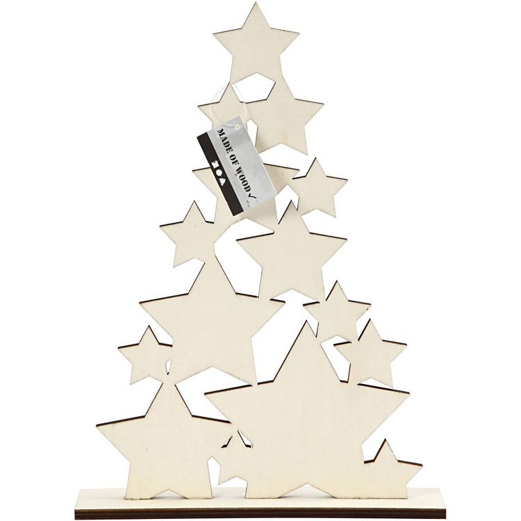 Produktbild: Creativ Company Weihnachtsbaum, H 29,8 cm, T 4 cm, B 21,5 cm, 1 Stk,
