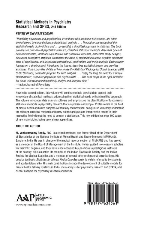 Produktbild: Statistical Methods in Psychiatry Research and SPSS