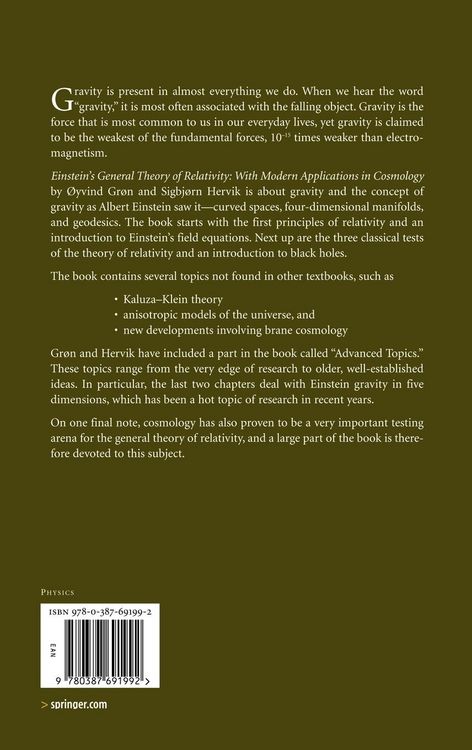 Produktbild: Einstein's General Theory of Relativity