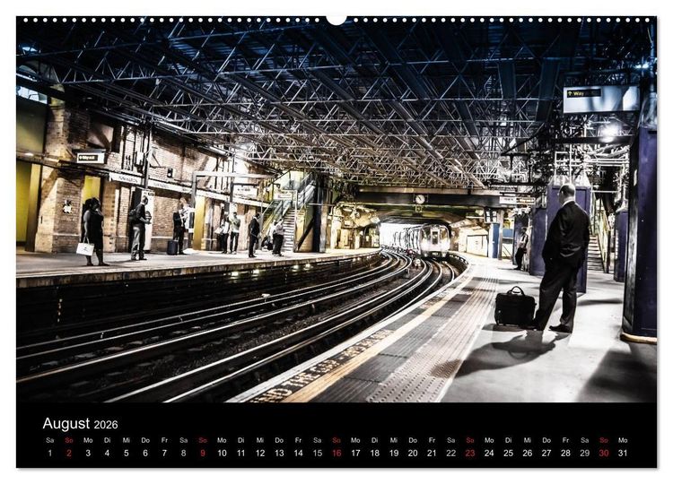 Produktbild: London - street view (hochwertiger Premium Wandkalender 2026 DIN A2 quer), Kunstdruck in Hochglanz