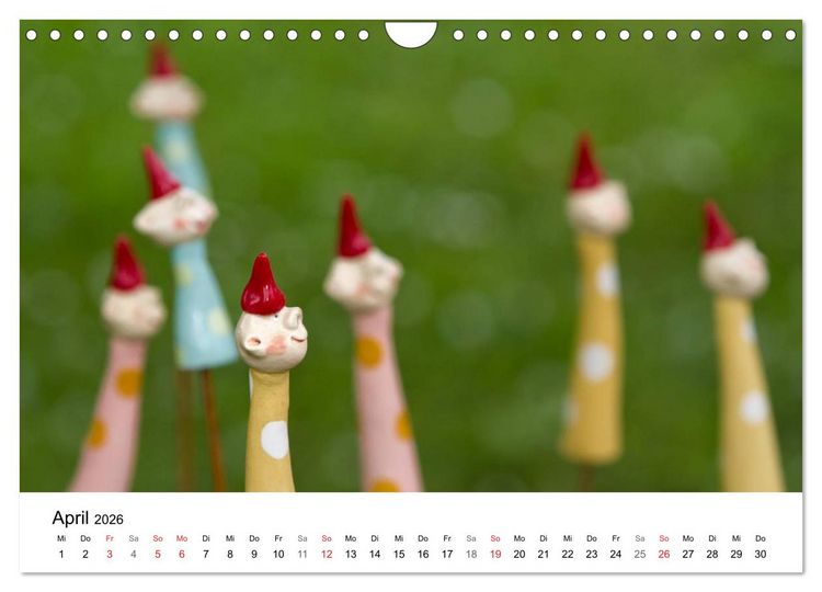 Produktbild: Tausendsch&ouml;n - handgeferigte Tonwesen (Wandkalender 2026 DIN A4 quer), CALVENDO Monatskalender