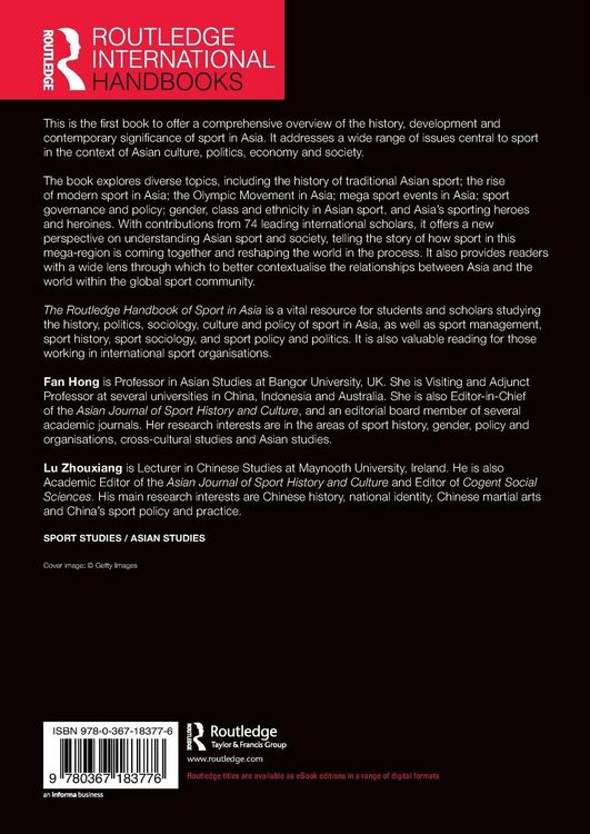Produktbild: The Routledge Handbook of Sport in Asia