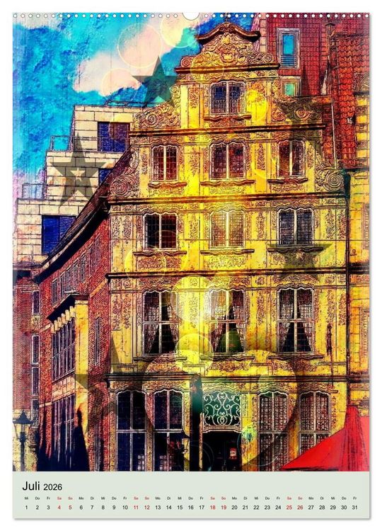 Produktbild: Mein Herz schl&auml;gt f&uuml;r Bremen (hochwertiger Premium Wandkalender 2026 DIN A2 hoch), Kunstdruck in Hochglanz