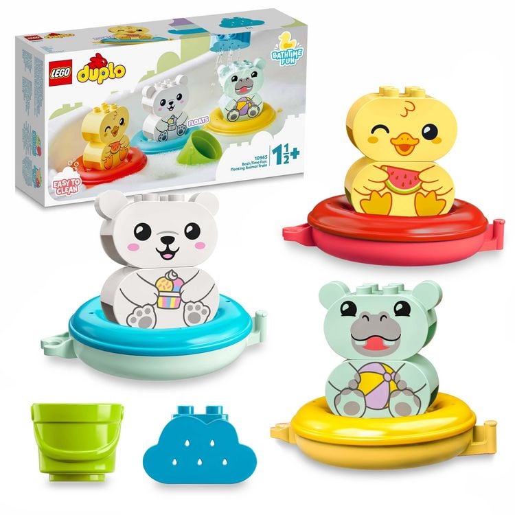 LEGO DUPLO Badewannenspaß: Schwimmender Tierzug - Lernspielzeug