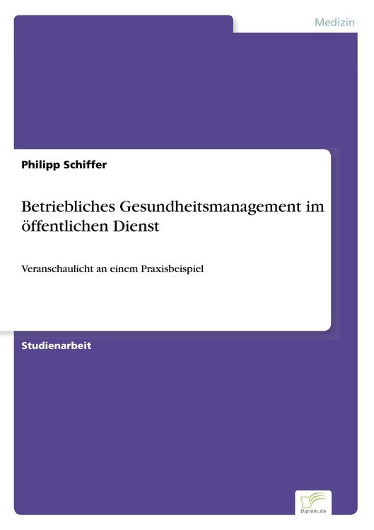 Produktbild: Betriebliches Gesundheitsmanagement im &ouml;ffentlichen Dienst