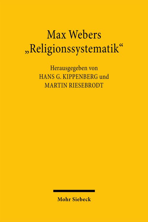 Produktbild: Max Webers "Religionssystematik"