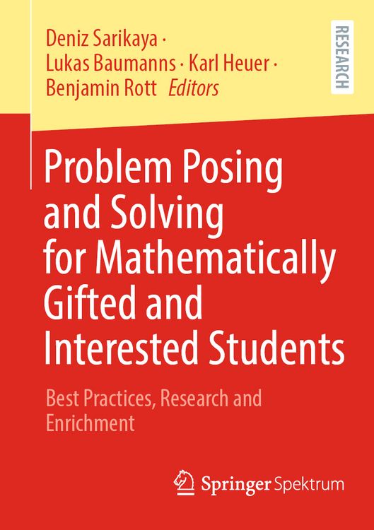 Produktbild: Problem Posing and Solving for Mathematically Gifted and Interested Students