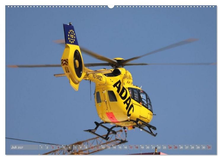 Produktbild: Helikopter in der Luft 2.0 (Wandkalender 2027 DIN A2 quer), CALVENDO Monatskalender