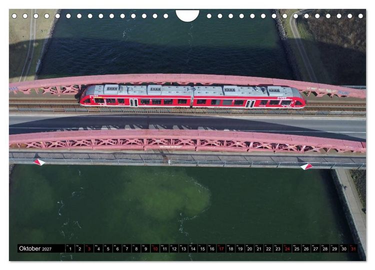 Produktbild: 100 Meter &uuml;ber Grund - Am Nord-Ostsee-Kanal (Wandkalender 2027 DIN A4 quer), CALVENDO Monatskalender
