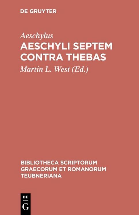 Produktbild: Aeschyli Septem contra Thebas