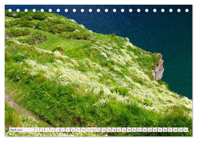 Produktbild: Cornwall im Fr&uuml;hling (Tischkalender 2026 DIN A5 quer), CALVENDO Monatskalender