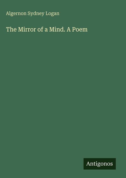 Produktbild: The Mirror of a Mind. A Poem