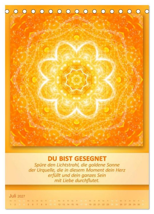 Produktbild: Light Energy Mandalas - Kalender - Vol. 2 (Tischkalender 2027 DIN A5 hoch), CALVENDO Monatskalender