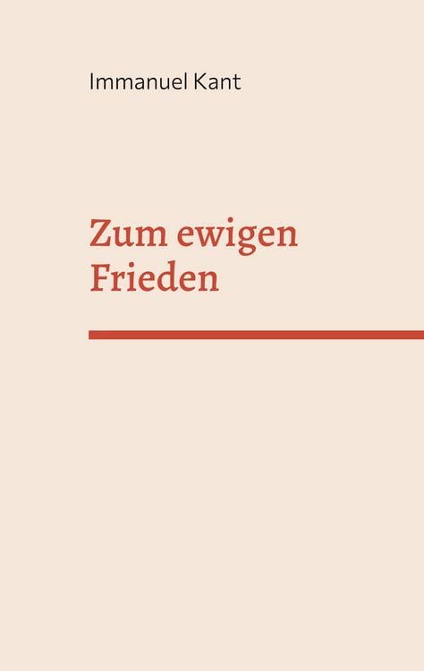 Produktbild: Zum ewigen Frieden