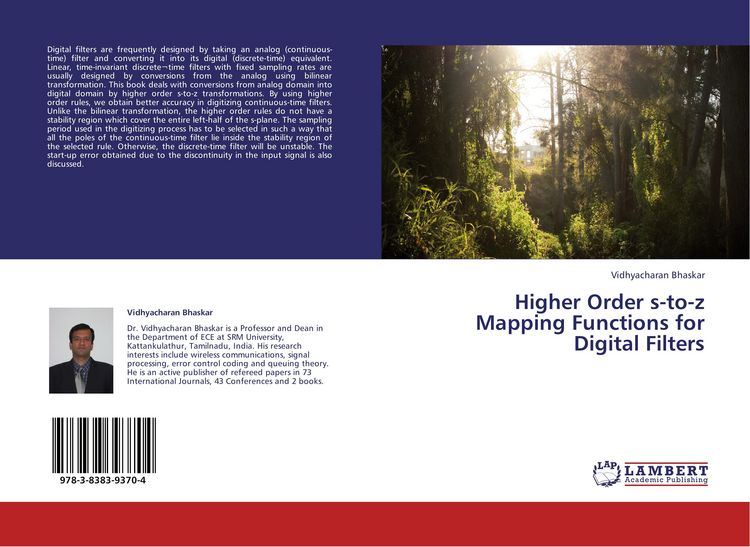 Produktbild: Higher Order s-to-z Mapping Functions for Digital Filters