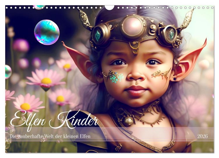 Produktbild: Elfen Kinder - Die zauberhafte Welt der kleinen Elfen (Wandkalender 2026 DIN A3 quer), CALVENDO Monatskalender