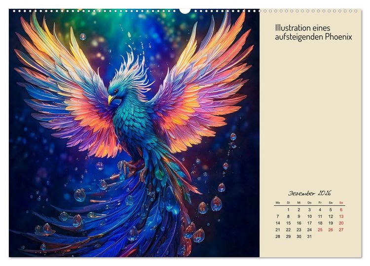 Produktbild: Vogelwelt, lustig, bunt und verspielt (hochwertiger Premium Wandkalender 2026 DIN A2 quer), Kunstdruck in Hochglanz