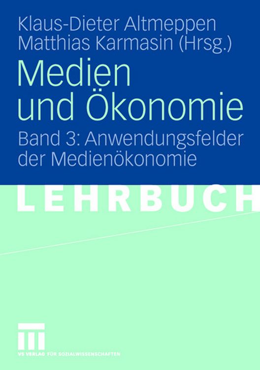 Produktbild: Medien und &Ouml;konomie