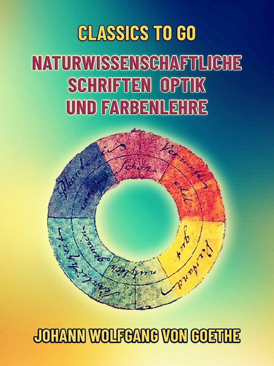 Produktbild: Naturwissenschaftliche Schriften Optik und Farbenlehre