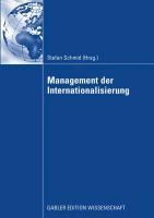 Produktbild: Management der Internationalisierung