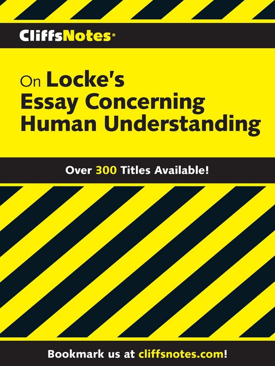 Produktbild: CliffsNotes on Locke's Concerning Human Understanding
