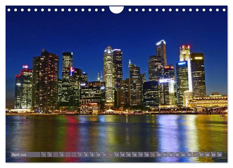 Produktbild: Singapur. Stadt der Superlative (Wandkalender 2026 DIN A4 quer), CALVENDO Monatskalender