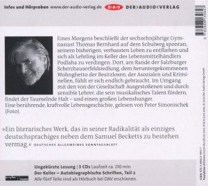 Produktbild: Der Keller. Eine Entziehung