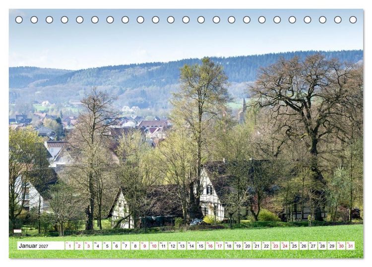 Produktbild: Radland Deutschland - Osnabr&uuml;cker Land (Tischkalender 2027 DIN A5 quer), CALVENDO Monatskalender