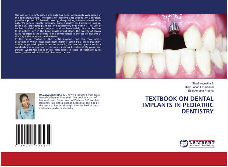 Produktbild: Textbook On Dental Implants in Pediatric Dentistry