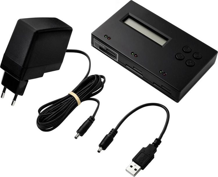 Produktbild: Renkforce RF-SDD-300 Speicherkarten-Kopierstation SD, SDHC, SDXC, microSD, microSDHC, microSDXC mit L&ouml;schfunktion