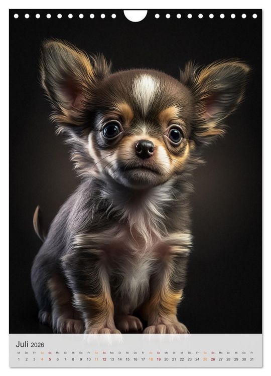 Produktbild: Zauberhafte Hundebabys (Wandkalender 2026 DIN A4 hoch), CALVENDO Monatskalender