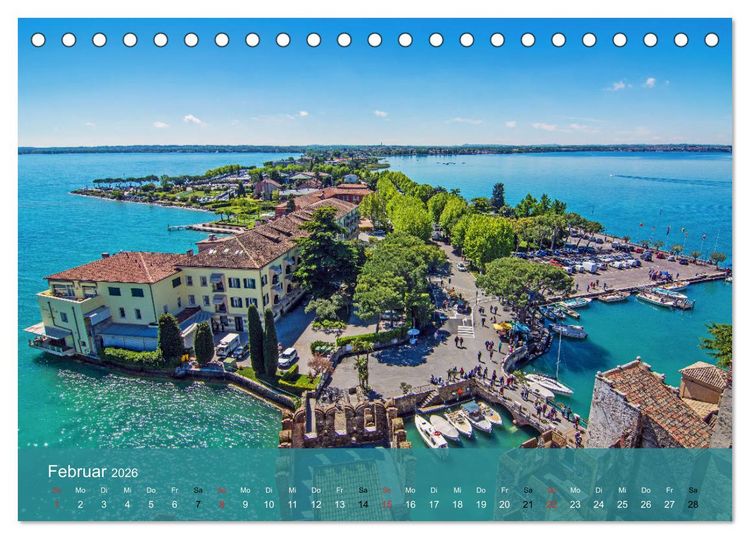 Produktbild: Gardasee - lago di Garda by Sascha Ferrari (Tischkalender 2026 DIN A5 quer), CALVENDO Monatskalender