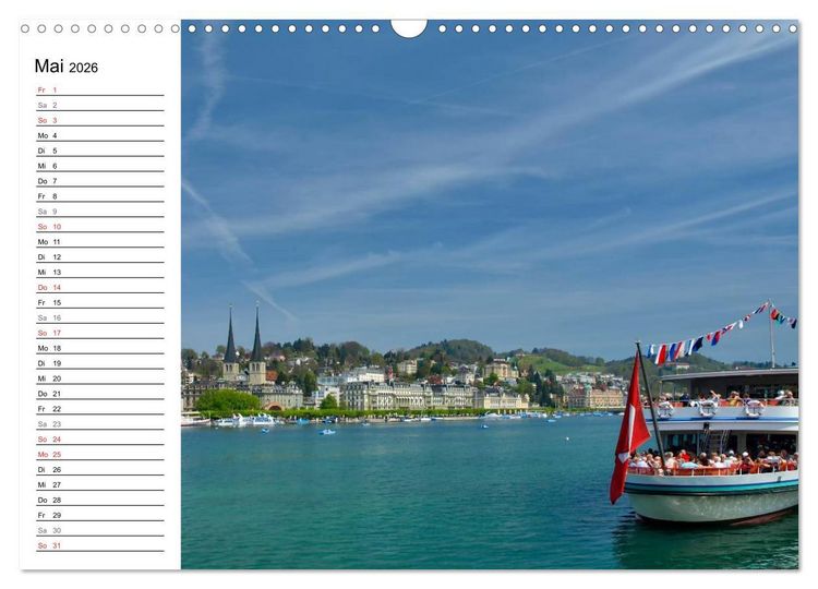 Produktbild: Erleben Sie LUZERN (Wandkalender 2026 DIN A3 quer), CALVENDO Monatskalender