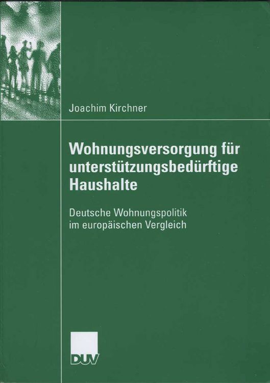 Produktbild: Wohungsversorgung f&uuml;r unterst&uuml;tzungsbed&uuml;rftige Haushalte