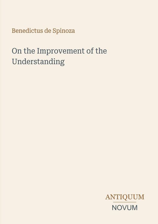 Produktbild: On the Improvement of the Understanding