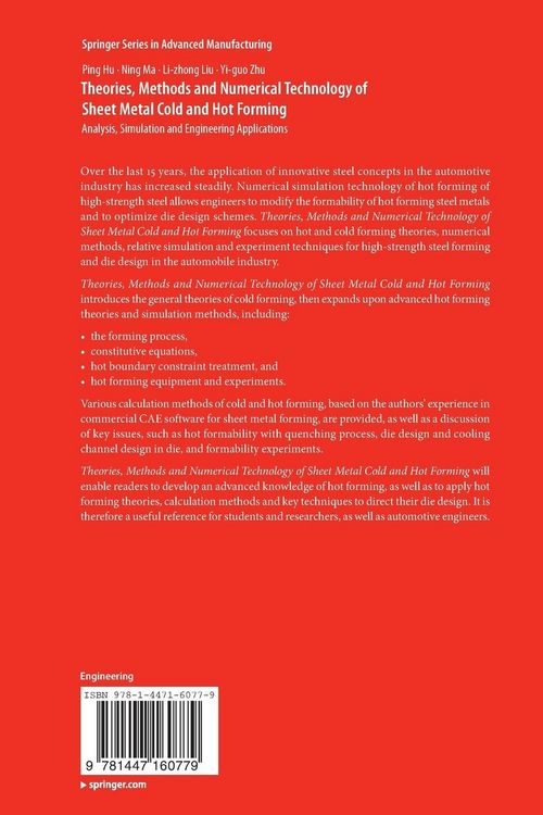 Produktbild: Theories, Methods and Numerical Technology of Sheet Metal Cold and Hot Forming
