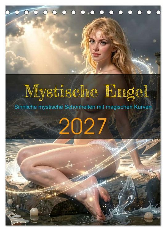 Produktbild: Mystische Engel (Tischkalender 2027 DIN A5 hoch), CALVENDO Monatskalender