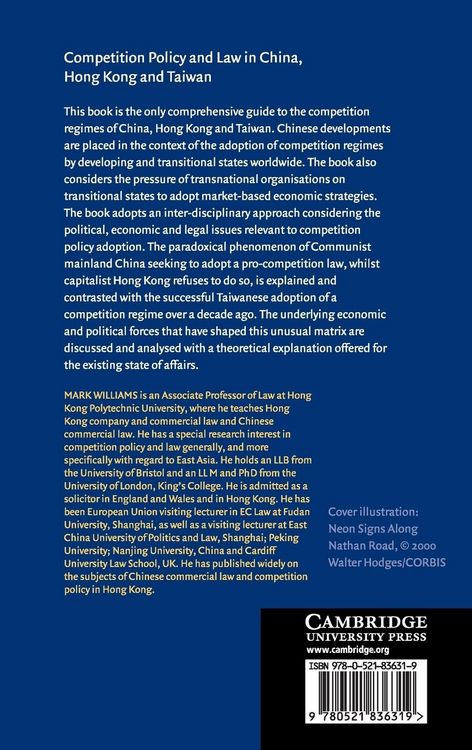 Produktbild: Competition Policy and Law in China, Hong Kong and Taiwan