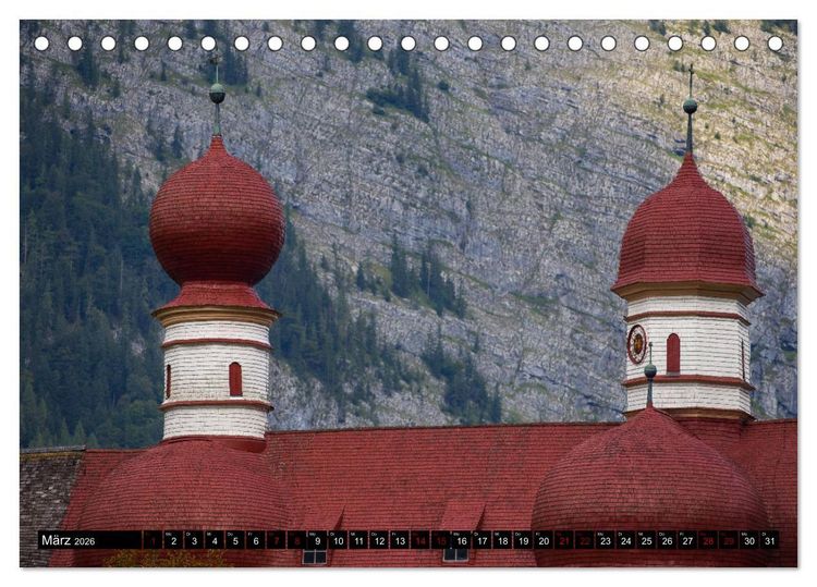 Produktbild: Alpengl&uuml;ck - Nationalpark Berchtesgaden (Tischkalender 2026 DIN A5 quer), CALVENDO Monatskalender