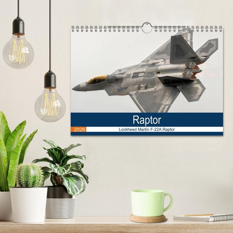 Produktbild: Lockheed Martin F-22A Raptor (Wall Calendar 2026 DIN A4 landscape), CALVENDO 12 Month Wall Calendar