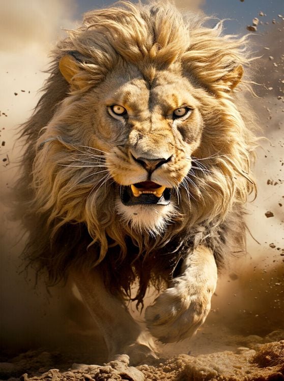 Produktbild: CALVENDO Puzzle L&ouml;we | 2000 Teile Lege-Gr&ouml;&szlig;e 90x67cm Foto-Puzzle f&uuml;r gl&uuml;ckliche Stunden
