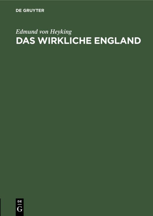 Produktbild: Das wirkliche England