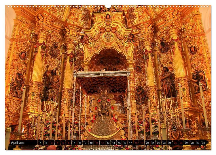 Produktbild: El Rocio - Andalusiens faszinierende Wallfahrt (hochwertiger Premium Wandkalender 2026 DIN A2 quer), Kunstdruck in Hochglanz