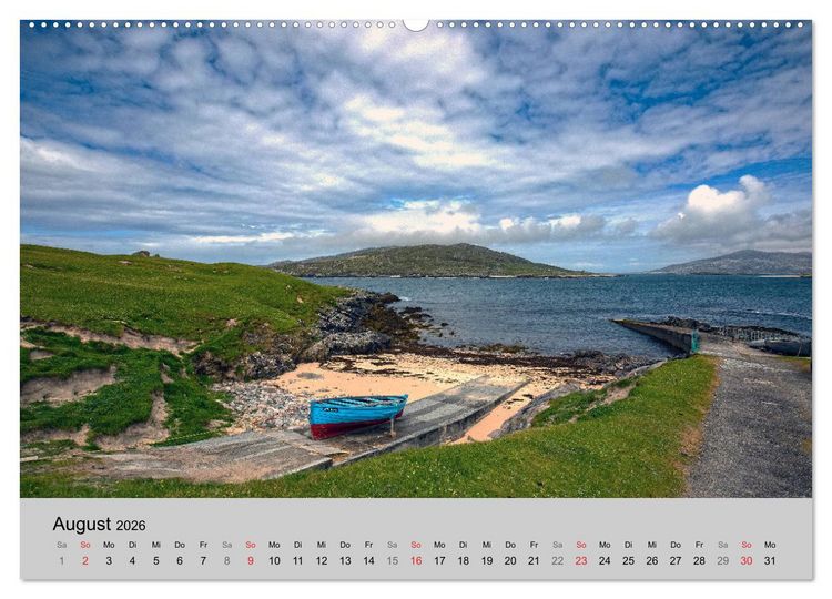 Produktbild: Harris und Lewis - Schottlands Inseln. Die &auml;u&szlig;eren Hebriden (Wandkalender 2026 DIN A2 quer), CALVENDO Monatskalender