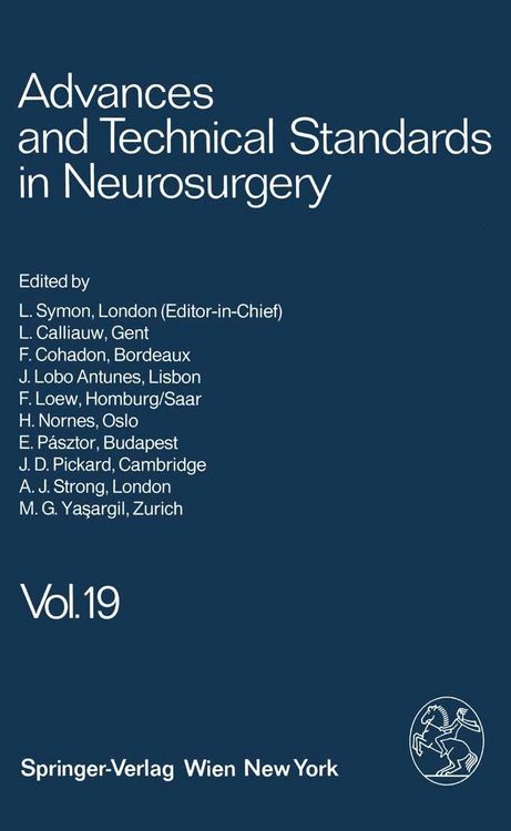 Produktbild: Advances and Technical Standards in Neurosurgery