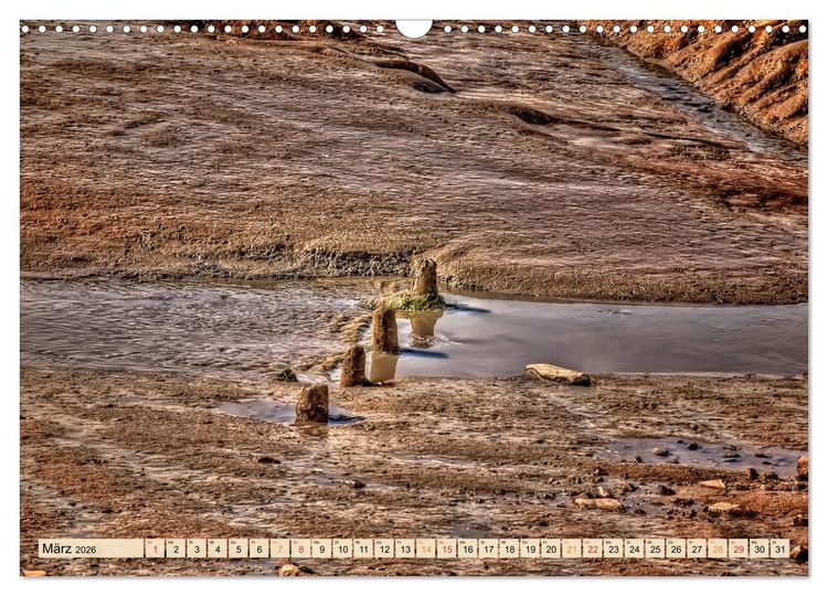 Produktbild: Friesland - Watt und Nordsee (Wandkalender 2026 DIN A3 quer), CALVENDO Monatskalender