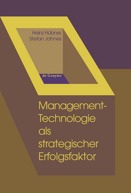 Produktbild: Management-Technologie als strategischer Erfolgsfaktor