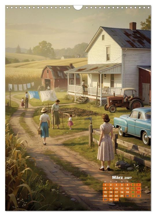 Produktbild: Damals - die f&uuml;nfziger Jahre (Wandkalender 2027 DIN A3 hoch), CALVENDO Monatskalender