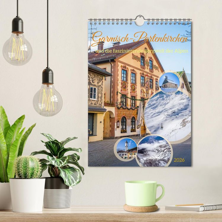 Produktbild: Garmisch-Partenkirchen und die faszinierende Bergwelt der Alpen (Wandkalender 2026 DIN A4 hoch), CALVENDO Monatskalender