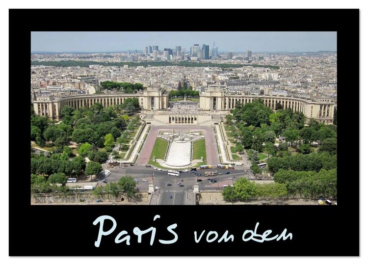 Produktbild: Paris von oben (Wandkalender 2026 DIN A2 quer), CALVENDO Monatskalender